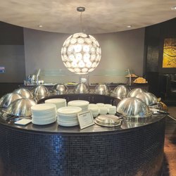 Zaika Bistro & Bar - The Zaika round buffet table. You can also order off the menu.