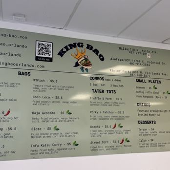 King Bao - Alafaya - Menu - March 2026 - Fast Food Near Me - Orlando, Florida