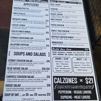 Grand Canyon Brewing Distillery - Top of the menu - Brewpubs Near Me - Kingman, Arizona