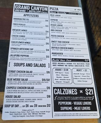 Menu photo 3 Grand Canyon Brewing Distillery Kingman, AZ