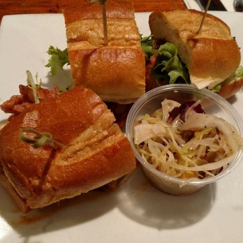 Fireside BBQ & Grill - Tri-tip sliders - it's actually a sandwich cut into 3 pieces, but still good. - Barbeque Near Me - Salt Point, New York