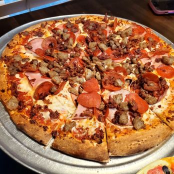 Garibaldi's Pizza - 16" All The Meats - Pizza Near Me - Germantown, Tennessee Garibaldi's Pizza - 16" All The Meats - Pizza Near Me - Germantown, Tennessee