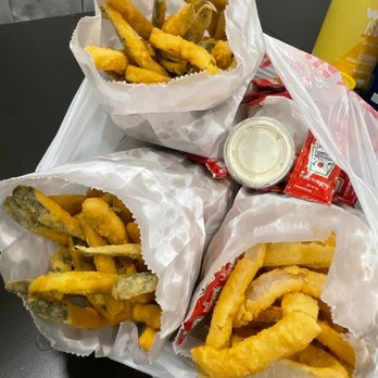 Jim's Burgers - Fried Zucchini Sticks and Onion Rings - Burgers Near Me - Rosemead, California