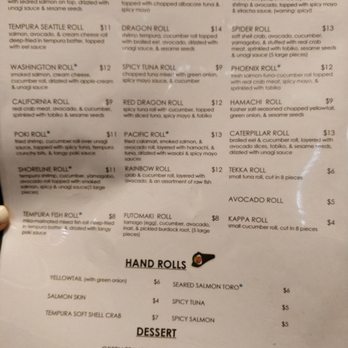 Kiriba Sushi - Menu - Japanese Near Me - Seattle, Washington