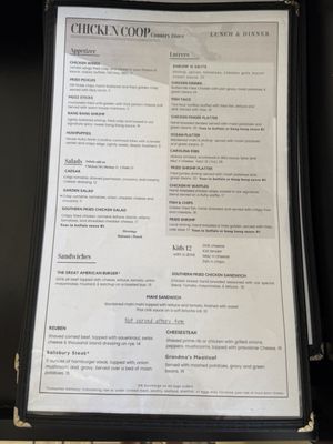 Menu photo 2 Chicken Coop Country Diner Corolla, NC