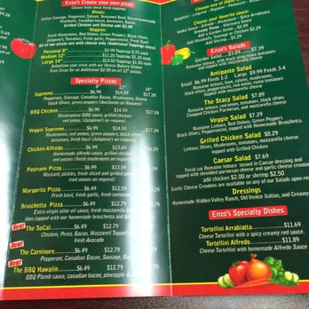 Enzo's Pizza - Menu - Pizza Near Me - Riverside, California