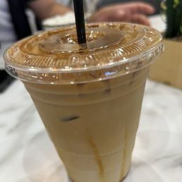 Iced pumpkin spice latte with oat milk Iced pumpkin spice latte with oat milk