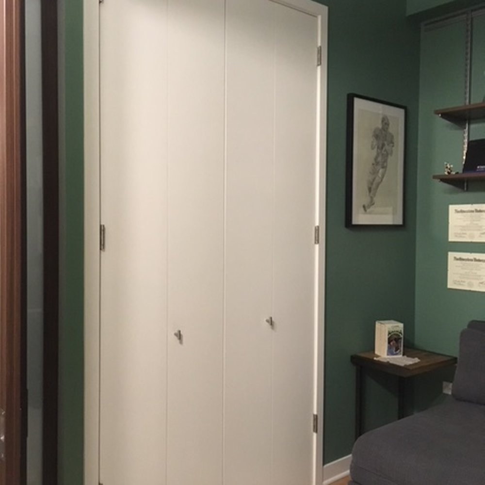 MWW Painting - Den closet (after).  Custom 48 in wide x 96 in high - Painters Near Me - Chicago, Illinois