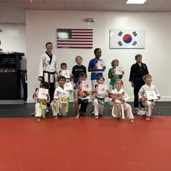 Charleston Taekwondo - Mount Pleasant - Mila getting a new belt.