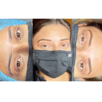 SlayedBrows - The photo on the very left is before her Microshading Touch-up, the two photos on the right is after her appt. Microshading last 1-2 years. - Permanent Makeup Near Me - Hyattsville, Maryland SlayedBrows - The photo on the very left is before her Microshading Touch-up, the two photos on the right is after her appt. Microshading last 1-2 years. - Permanent Makeup Near Me - Hyattsville, Maryland