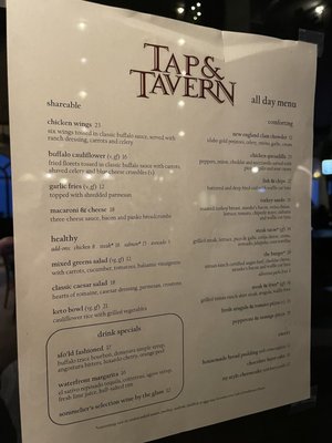 Menu photo 7 Tap and Tavern Burlingame, CA