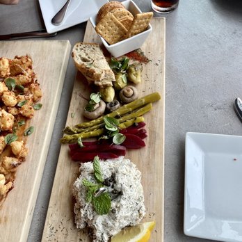 Tine & Cellar - Fish dip platter - Modern European Near Me - Weston, Wisconsin Tine & Cellar - Fish dip platter - Modern European Near Me - Weston, Wisconsin
