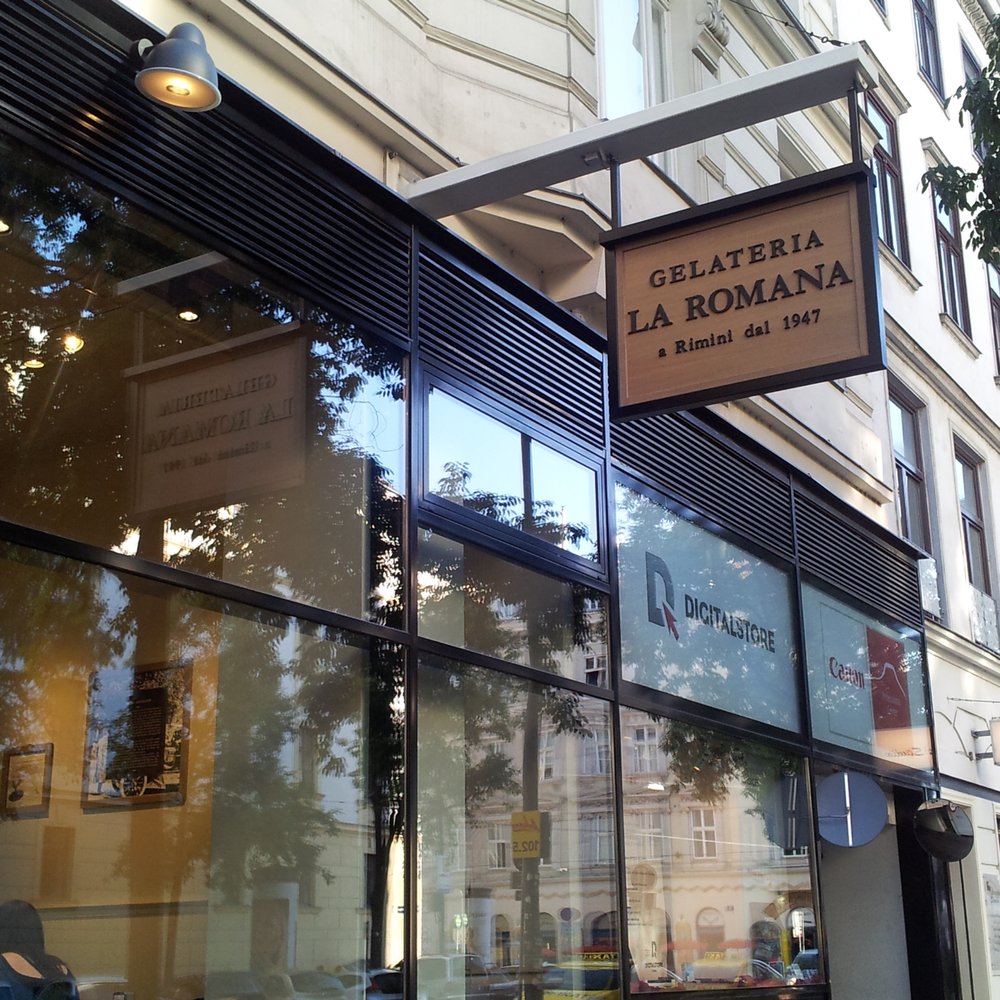 Gelateria La Romana - The facade - Ice Cream & Frozen Yogurt Near Me - Vienna, 9 Gelateria La Romana - The facade - Ice Cream & Frozen Yogurt Near Me - Vienna, 9