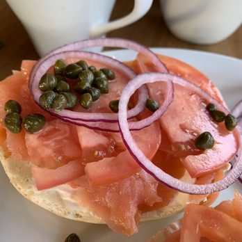 Uptown Cafe - Valparaiso - Delicious bagel with generous portion of lox and cream cheese. - Breakfast & Brunch Near Me - Valparaiso, Indiana Uptown Cafe - Valparaiso - Delicious bagel with generous portion of lox and cream cheese. - Breakfast & Brunch Near Me - Valparaiso, Indiana