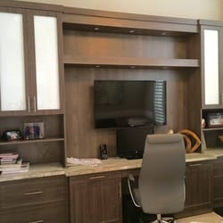 New office with custom built-ins