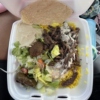 Sahara Middle Eastern Eatery - Beef and Lamb Shawarma Plate - Middle Eastern Near Me - Albuquerque, New Mexico