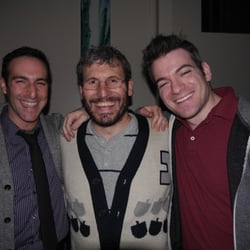 Pico Shul - From Hanukah House Party. Rabbi Yonah in the center.