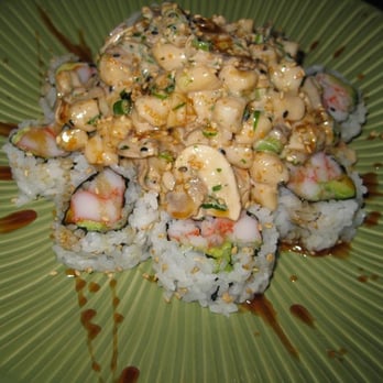 Sushi Dan - Baked Scallop on Cali Roll - Sushi Bars Near Me - Studio City, California Sushi Dan - Baked Scallop on Cali Roll - Sushi Bars Near Me - Studio City, California