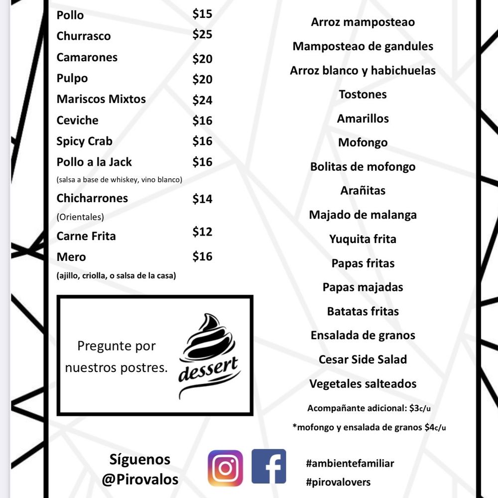 Pirovalo's - Menu - Bars Near Me - San Juan, Puerto Rico Pirovalo's - Menu - Bars Near Me - San Juan, Puerto Rico