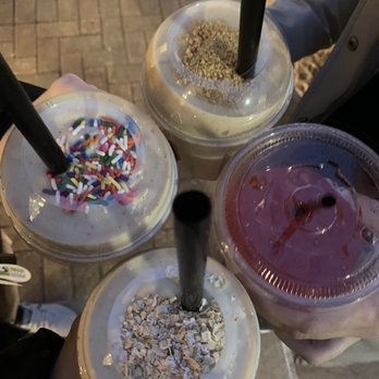 Nutrition 402 - Birthday Cake Shake, Almond Delight, and PB Waffle and Pixie Stick Tea - Juice Bars & Smoothies Near Me - Omaha, Nebraska Nutrition 402 - Birthday Cake Shake, Almond Delight, and PB Waffle and Pixie Stick Tea - Juice Bars & Smoothies Near Me - Omaha, Nebraska