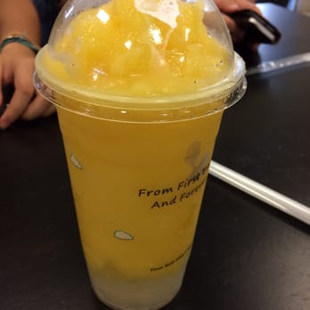 MandRo Teahouse - Mango "Smoothie" with aloe. It's more like a slushie. - Bubble Tea Near Me - Davis, California MandRo Teahouse - Mango "Smoothie" with aloe. It's more like a slushie. - Bubble Tea Near Me - Davis, California