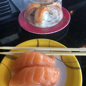 iSushi - Salmon and seared salmon, I believe - Sushi Bars Near Me - Renton, Washington iSushi - Salmon and seared salmon, I believe - Sushi Bars Near Me - Renton, Washington