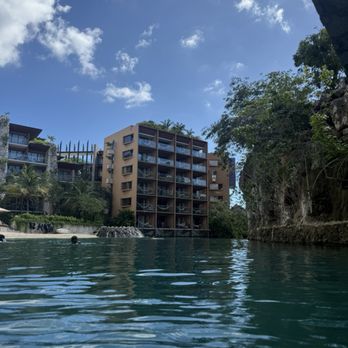 Hotel Xcaret - view of our jump in suite room from the water - Hotels Near Me - Playa del Carmen, ROO