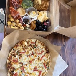 Pizza & charcuterie board Pizza & charcuterie board