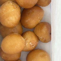 Fresh Donut Holes To-Go after a long lake day Fresh Donut Holes To-Go after a long lake day