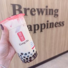Jasmine milk tea with boba Jasmine milk tea with boba