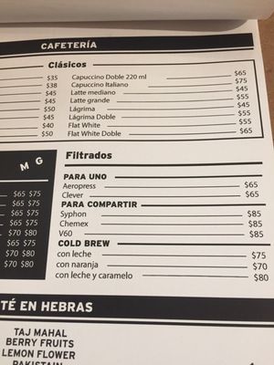 Menu photo 4 Negro Buenos Aires, C