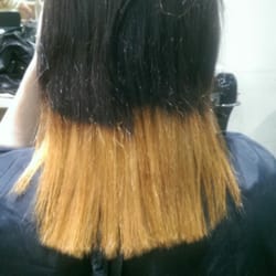 Hair Tamers on Roberts Rd - This is supposedly ombre done by hair tamers! What a joke! Never ever again will ruin your hair they deserve to be shut down!