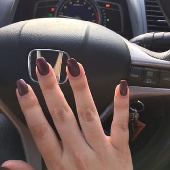 Nail Boulevard - Hideous "coffin" shaped "matte" nails - Nail Salons Near Me - Jacksonville, Florida