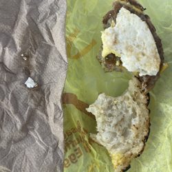McDonald's - Egg shell in Sausage Egg McMuffin Meal