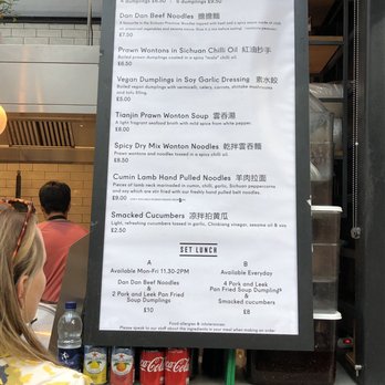 Dumpling Shack - Menu - Noodles Near Me - London, XGL Dumpling Shack - Menu - Noodles Near Me - London, XGL