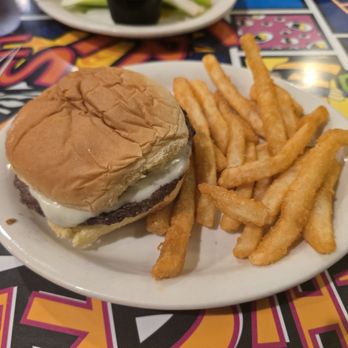 The Chicken or the Egg - Kids Cheesy Burger and Fries - Breakfast & Brunch Near Me - Beach Haven, New Jersey