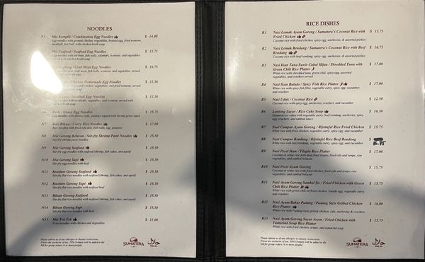 Menu photo 6 Sumatera Restaurant NYC Elmhurst, NY Menu photo 6 Sumatera Restaurant NYC Elmhurst, NY