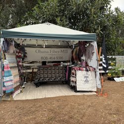 Ohana Fiber Mill - Farmers market booth