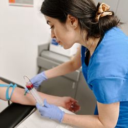 Blood draw for PRP procedure