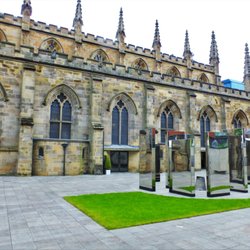St Andrew's Cathedral - Exterior and Arandora Star memorial.