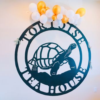 Tortoise Tea House - a tortoise with a barrel of tea - Bubble Tea Near Me - Phoenix, Arizona