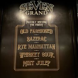 Seven Grand - Classic drink choices