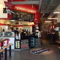 The counter and main area of Jimmy John's