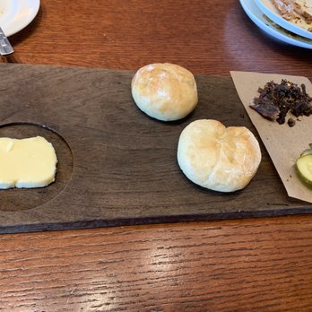 18 Oaks - Complementary bread platter with beef jerky and pickles! - Steakhouses Near Me - San Antonio, Texas 18 Oaks - Complementary bread platter with beef jerky and pickles! - Steakhouses Near Me - San Antonio, Texas
