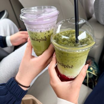 Lacàphê - strawberry matcha and ube matcha - Coffee & Tea Near Me - Fremont, California