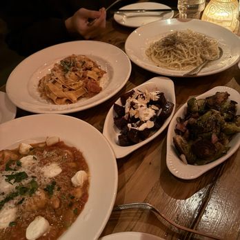 Ainslie - gnocchi with tomato pesto , pappardelle in pork ragu , beets, brussel sprouts - Beer Gardens Near Me - Brooklyn, New York