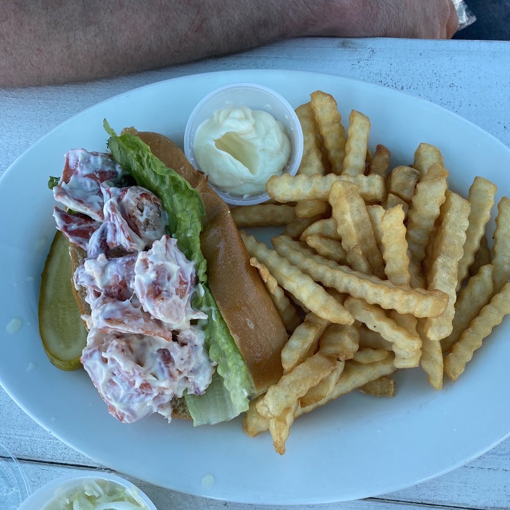 Varney's Restaurant - Cold lobster roll with fries - Seafood Near Me - Brookhaven, New York Varney's Restaurant - Cold lobster roll with fries - Seafood Near Me - Brookhaven, New York