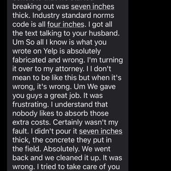Taber Builders - This is the voicemail that we got today, May 6, 2023 after we posted a review with Tom threatening to go to an attorney. - General Contractors Near Me - Batavia, Illinois