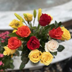 Saint Columban Catholic Church - Flowers outside church