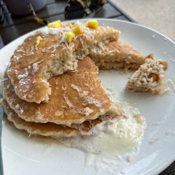 Kihei Caffe Lahaina - Coconut and pineapple pancakes - Breakfast & Brunch Near Me - Lahaina, Hawaii Kihei Caffe Lahaina - Coconut and pineapple pancakes - Breakfast & Brunch Near Me - Lahaina, Hawaii